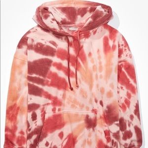 American Eagle Oversized Tie Dye Hoodie